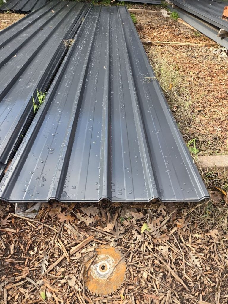 Dark Gray corrugated metal roofing panel 26 gauge Sacramento